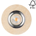 LED indbygningspot VITAR 1xGU10/5W/230V sten - FSC-certificeret