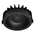 LED indbygningsspot LED/12W/230V 3000/4000/6400K ? 8,6 cm sort