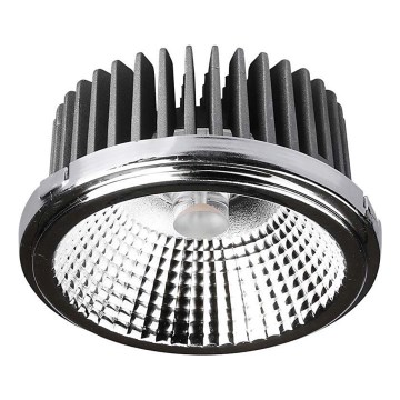 LED Indbygningsspot LED/20W/230V 4000K 40°/20° diameter 11 cm skinnende krom