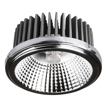 LED Indbygningsspot LED/20W/230V 6400K 40°/20° diameter 11 cm skinnende krom