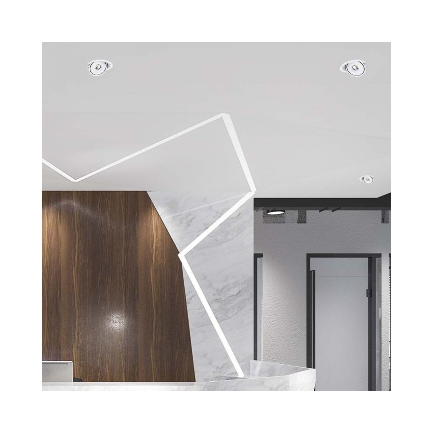 LED Indbygningsspot LED/28W/230V 3000/4000/6400K diameter 20 cm hvid