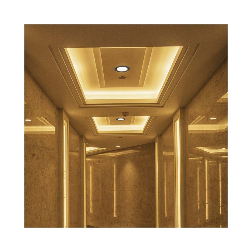 LED Indbygningsspot LED/28W/230V 3000/4000/6400K diameter 20 cm sort