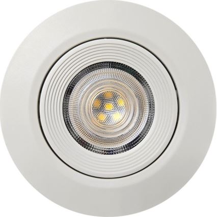 LED Indbygget/overflademonteret spotlampe 02.01.2001 LED/5W/230V 4200K diameter 9,3 cm hvid
