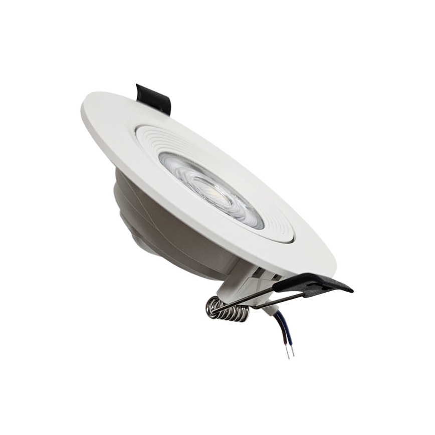 LED Indbygget/overflademonteret spotlampe 02.01.2001 LED/5W/230V 4200K diameter 9,3 cm hvid