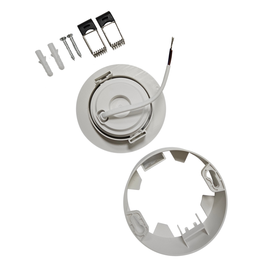 LED Indbygget/overflademonteret spotlampe 02.01.2001 LED/5W/230V 4200K diameter 9,3 cm hvid