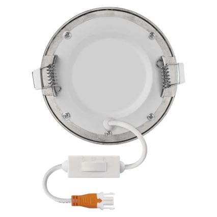 LED indbygningsspot NEXXO LED/7W/230V 3000/3500/4000K sølv Ø 12 cm