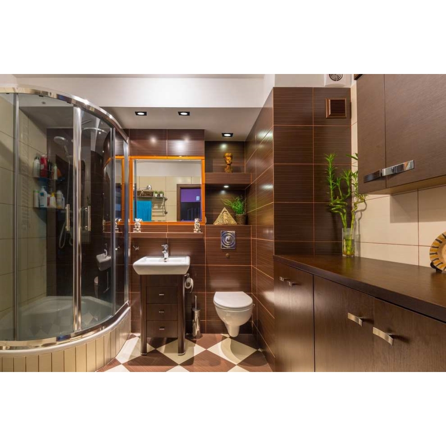 LED indbygningsspot til badeværelse BONO LED/5W/230V 3000K IP65 sort