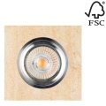 LED indbygningsspot VITAR 1xGU10/5W/230V sten - FSC-certificeret