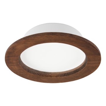 LED Indbygningsspot WOODY SPOT LED/12,5W/230V 3000K kirsebær ? 16 cm