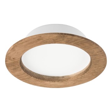 LED indbygningsspot WOODY SPOT LED/12,5W/230V 4000K valnød Ø 16 cm