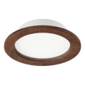 LED indbygningsspot WOODY SPOT LED/16,5W/230V 4000K kirsebær ? 18,5 cm