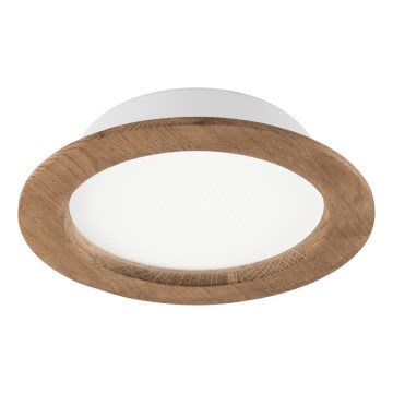 LED Indbygningsspot WOODY SPOT LED/16,5W/230V 4000K valnød Ø 18,5 cm