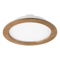 LED indbygningsspot WOODY SPOT LED/23,5W/230V 4000K valnød Ø 23,5 cm
