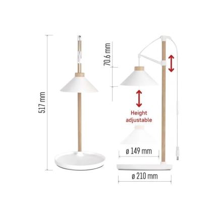 LED indendørslampe til dyrkning af planter GROW LED/7W/5V
