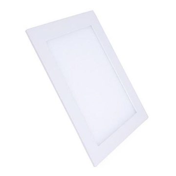 LED indfældet loftarmatur LED/18W/230V 3000/4000/6000K 22,5x22,5 cm hvid