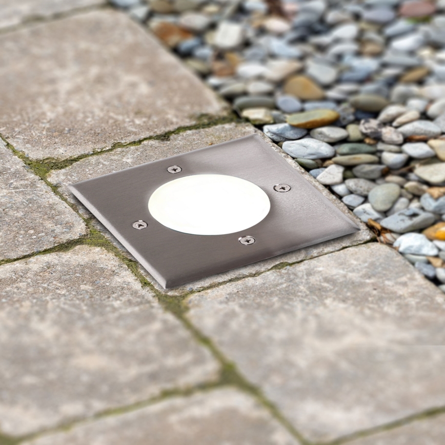 LED indkørselslampe MIVO LED/3W/230V 12x12 cm IP67 mat krom