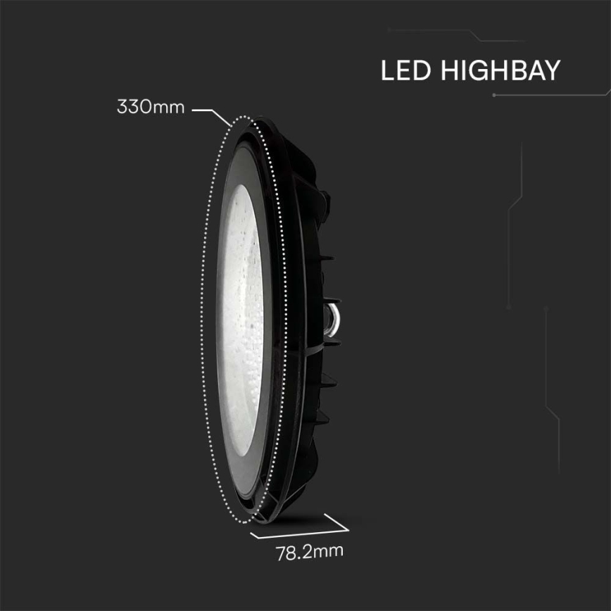 LED Industrielt armatur High Bay LED/200W/230V 6500K IP65
