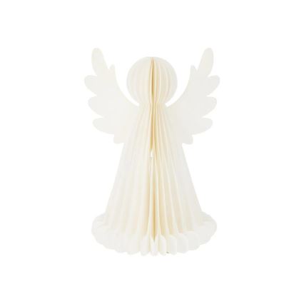 LED juledekoration 12xLED/3xAA 38 cm varm hvid engel