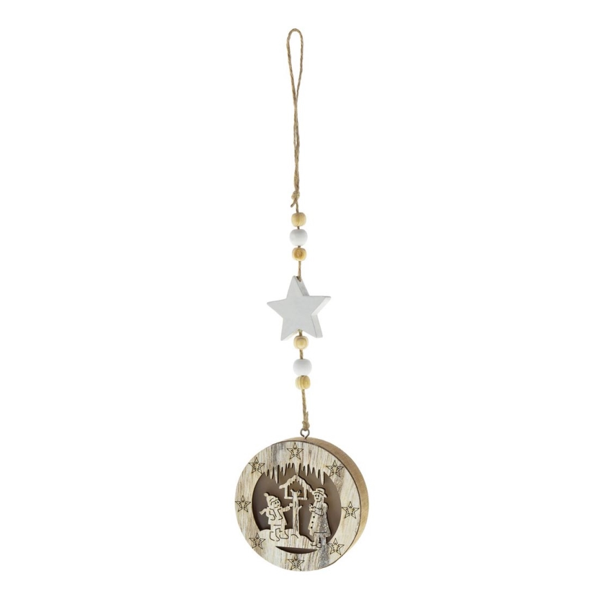 LED juledekoration 1xLED/2xCR2032 varm hvid