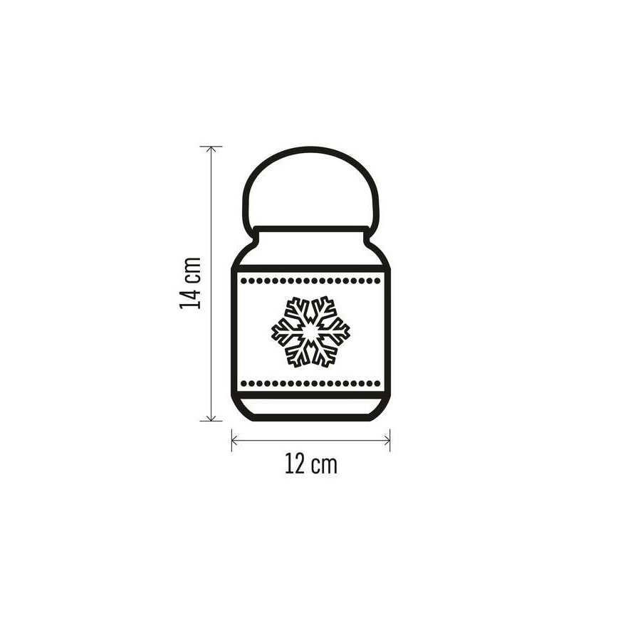 LED juledekoration 1xLED/3xAAA hvid