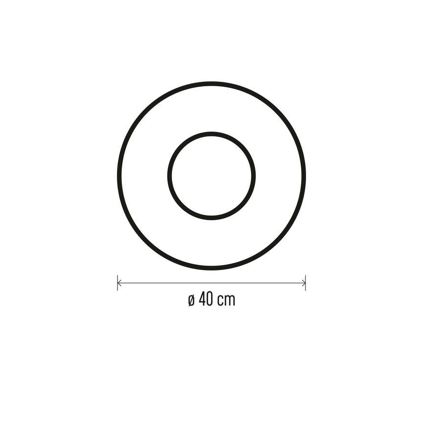 LED juledekoration 20xLED/2xAA diam. 40 cm