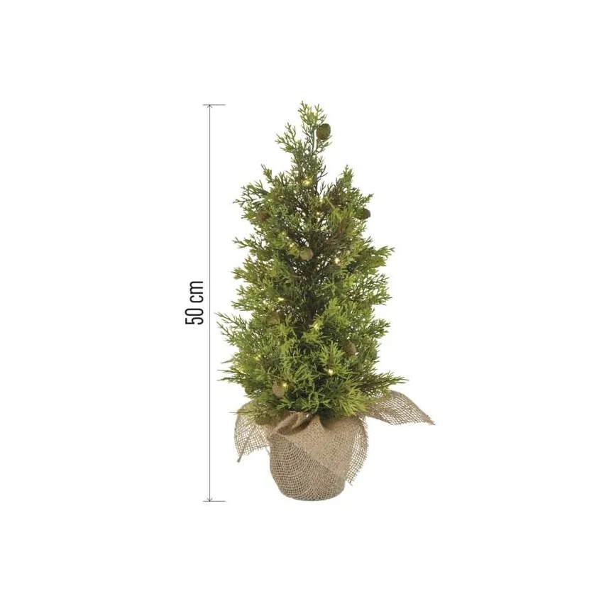 LED juledekoration 30xLED/3xAA IP44
