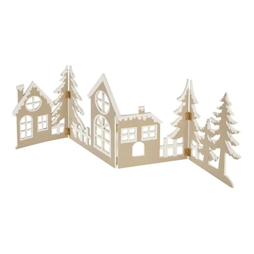 LED juledekoration 40xLED/2xAA varm hvid by