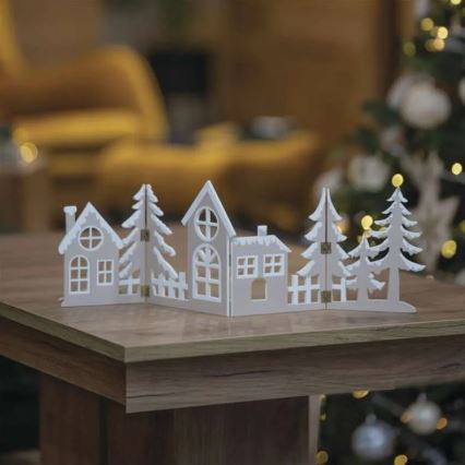 LED juledekoration 40xLED/2xAA varm hvid by