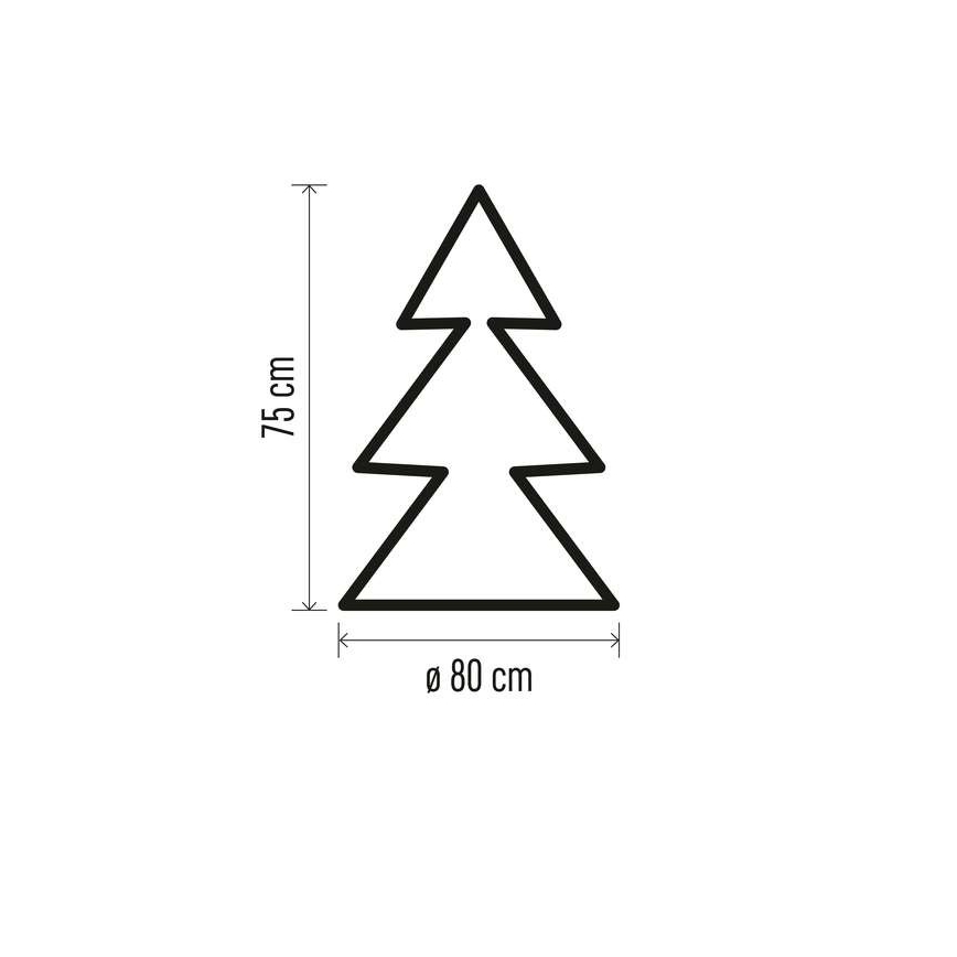 LED juledekoration 40xLED/3xAA