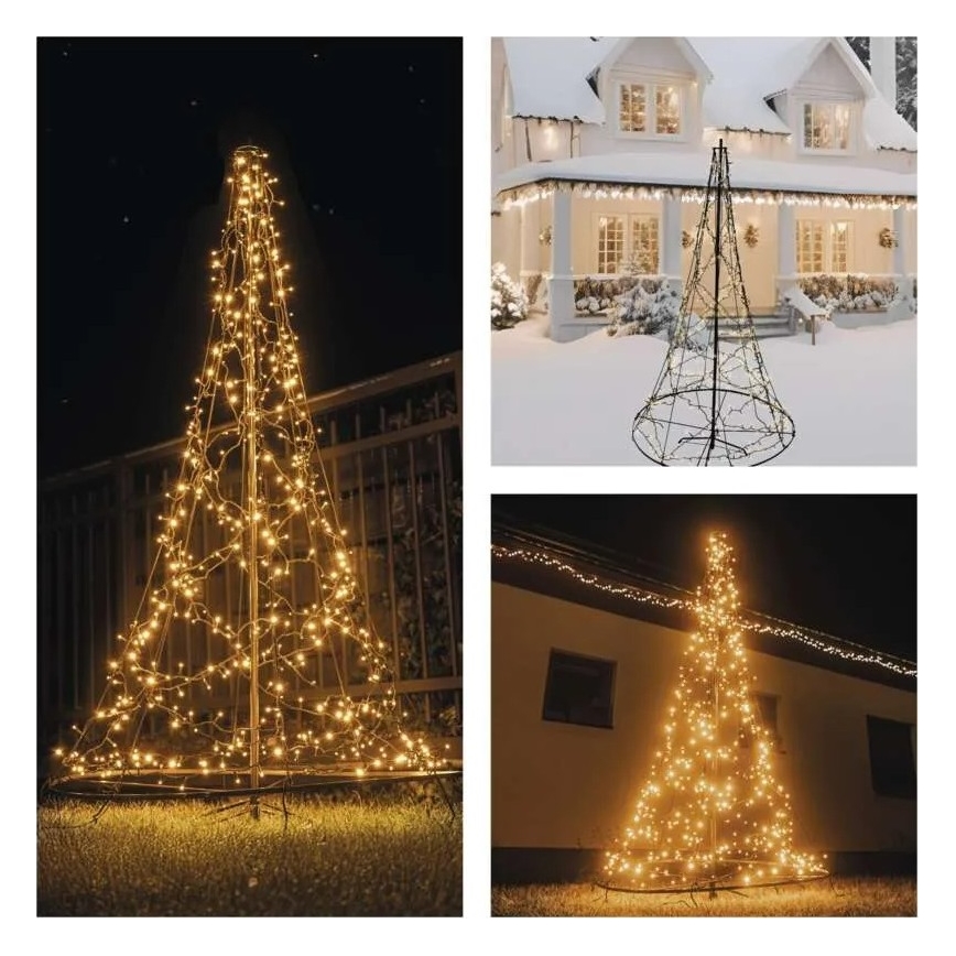 LED Juledekoration 480xLED/230V IP44 180 cm