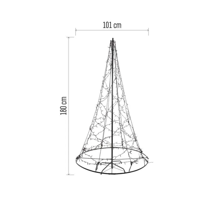 LED Juledekoration 480xLED/230V IP44 180 cm