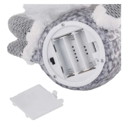 LED juledekoration 4xLED/3xAA nisse