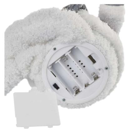 LED juledekoration 6xLED/3xAA snemand