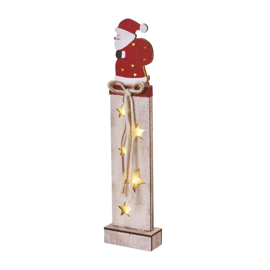 LED juledekoration 7xLED/2xAA julemand
