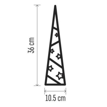 LED juledekoration 8xLED/2xAA