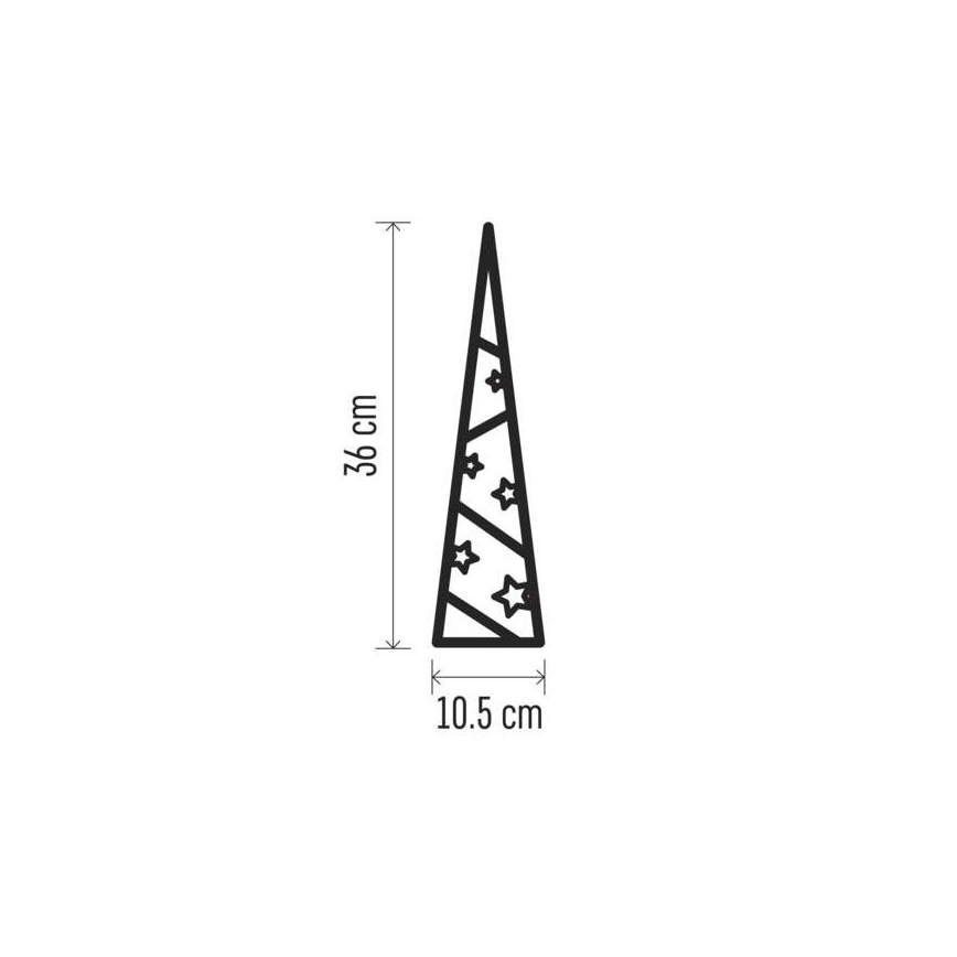LED juledekoration 8xLED/2xAA