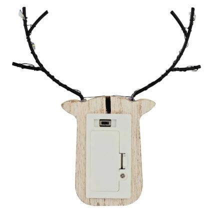 LED juledekoration 8xLED/2xAAA rensdyr