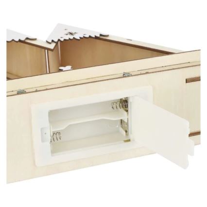 LED juledekoration LED/0,6W/2xAA julelandskab