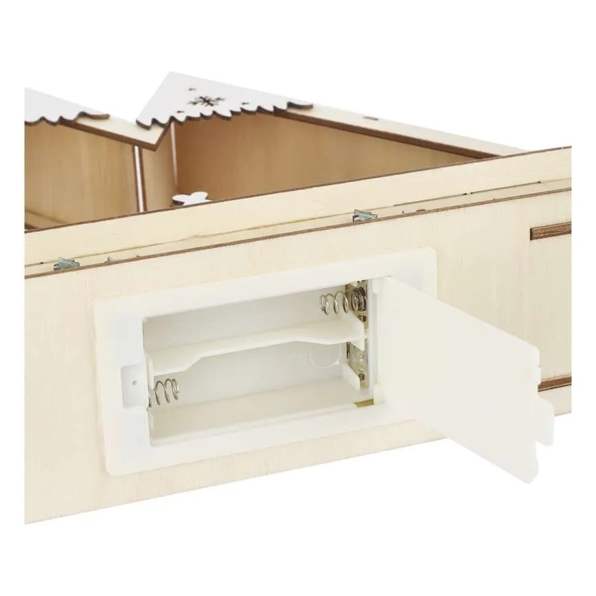 LED juledekoration LED/0,6W/2xAA julelandskab