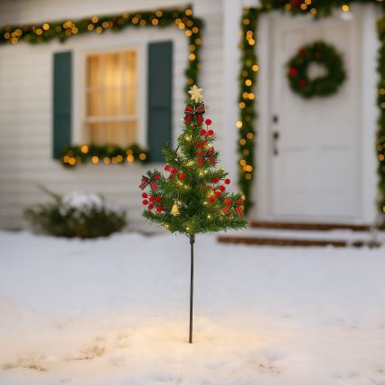 LED juledekoration LED/1W/230V 75 cm IP44 grøn