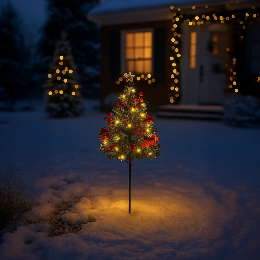 LED juledekoration LED/1W/230V 75 cm IP44 grøn