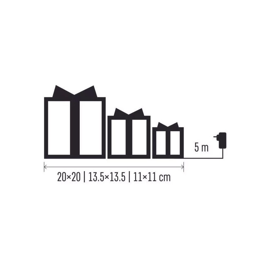 LED juledekoration LED/2,25W/230V varmt hvidt lys