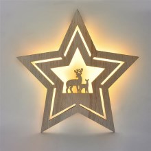 LED juledekoration LED/2xAA stjerne