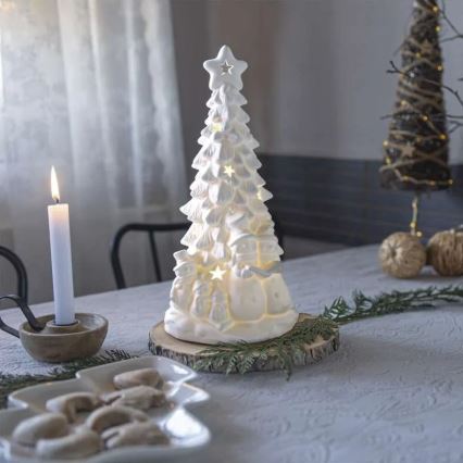 LED juledekoration LED/2xAA varm hvid juletræ