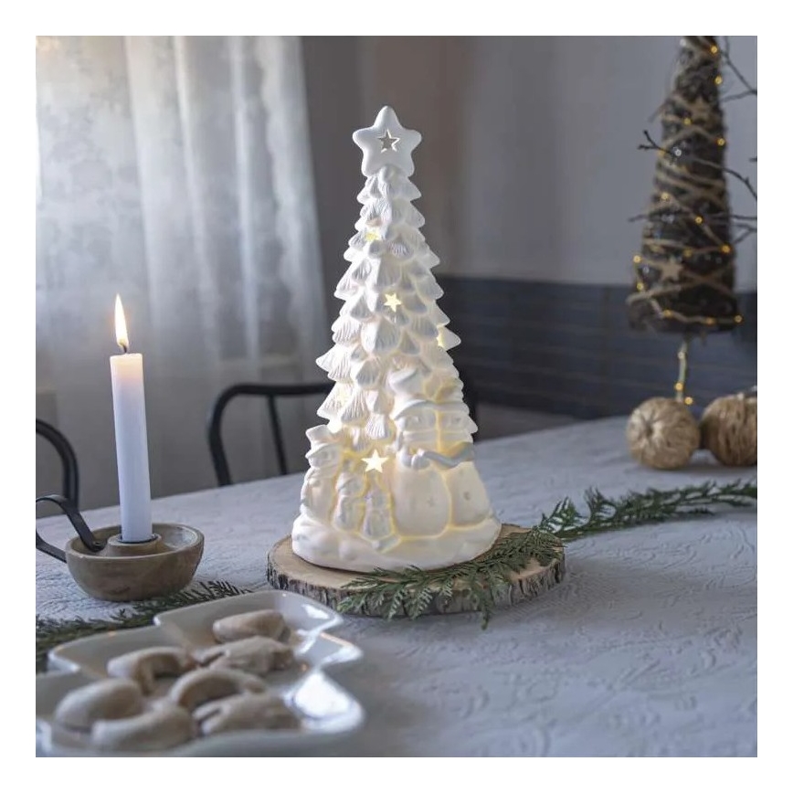 LED juledekoration LED/2xAA varm hvid juletræ