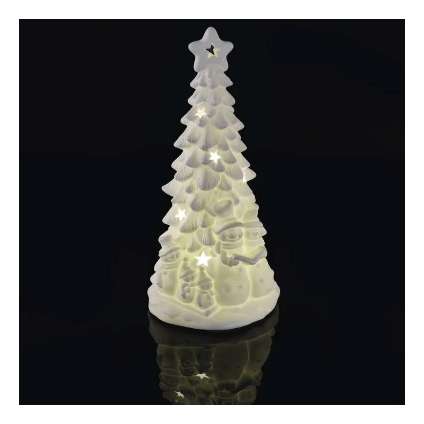 LED juledekoration LED/2xAA varm hvid juletræ