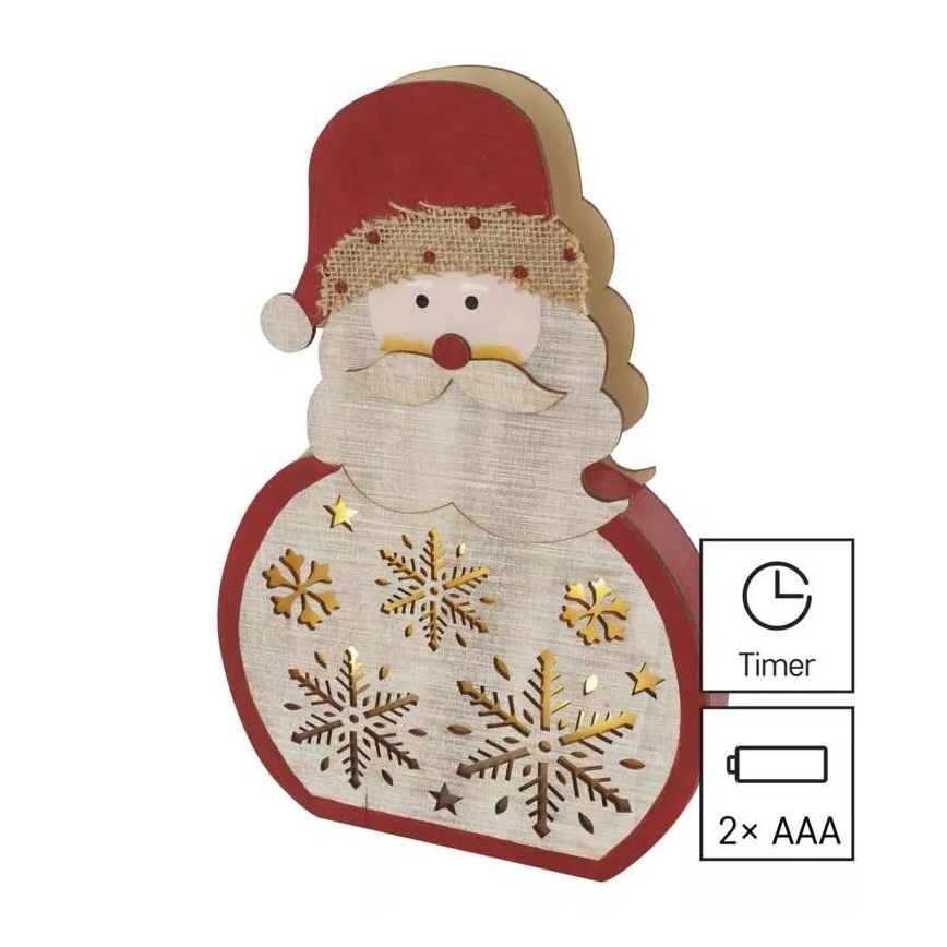 LED juledekoration LED/2xAAA Santa