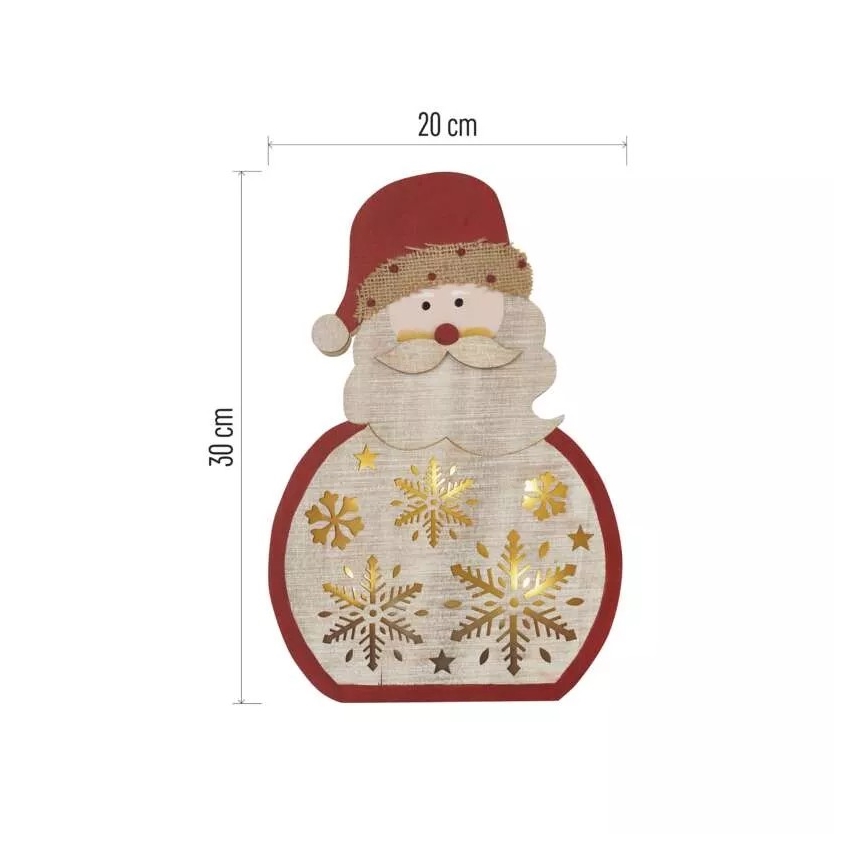 LED juledekoration LED/2xAAA Santa