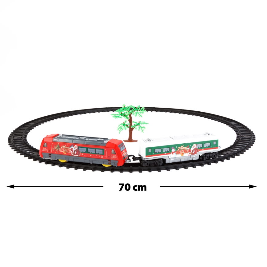 LED juledekoration LED/3xAA Ø 70 cm tog til under juletræet