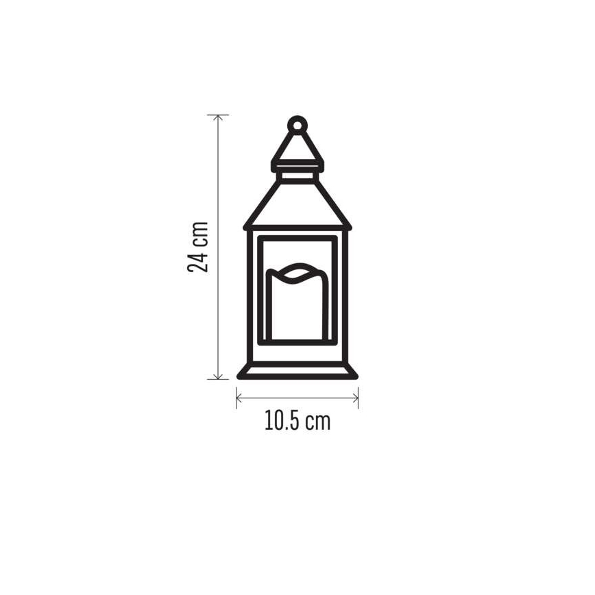 LED juledekoration LED/3xAAA hvid